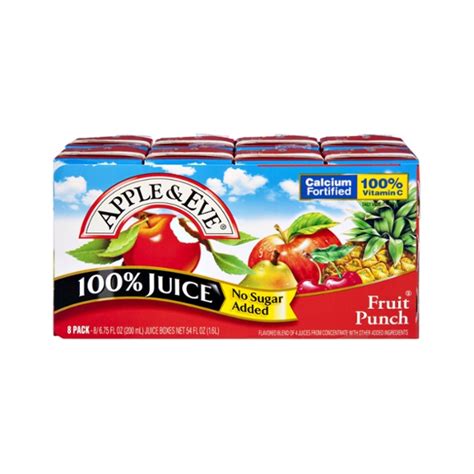 Save On Apple And Eve Fruit Punch Juice Boxes Calcium Fortified No Sugar