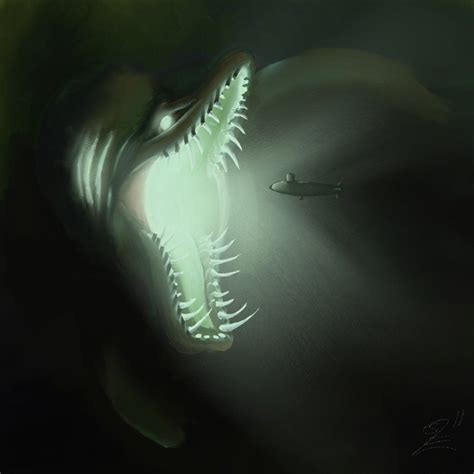 Sea Monster By Soxfox On Deviantart Sea Monsters Sea Monster Art