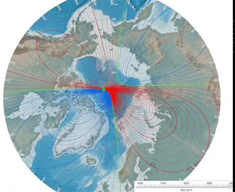 Earths Wandering North Magnetic Pole Climate Change Vital Signs Of