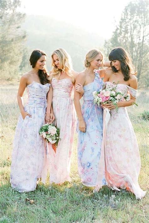 The Best Patterned Bridesmaid Dress Inspo On Pinterest Floral