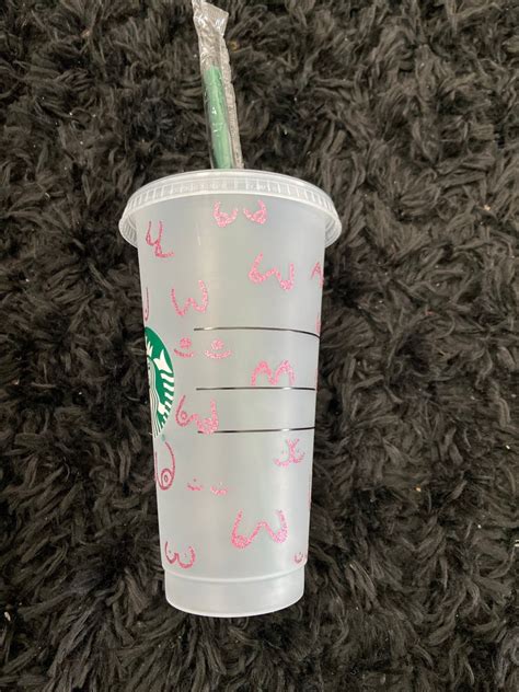 Breastboobs Starbucks Cold Cup Pink Etsy