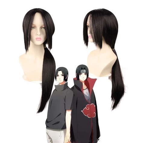 New Uchiha Itachi Cosplay Wig Skunks Aph Black Aph Yao Costume Wigs