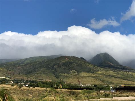 Panoramic View Of The West Maui Mountains From The Lahaina By Pass