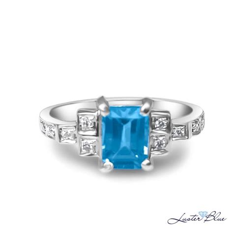 Blue Sapphire Silver Ring Lbsr 481 Lusterblue