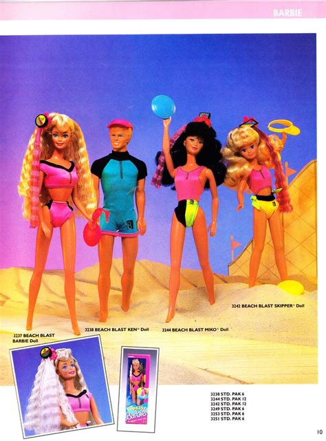 Beach Blast Barbie And Friends Dolls From The 1989 Mattel Toy Catalog Barbie Friends Vintage