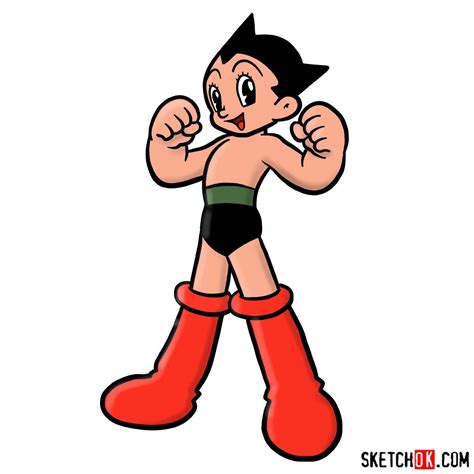 How To Draw Astro Boy Step By Step Drawing Tutorials Astro Boy