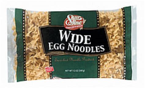 Shurfine Wide Egg Noodles 12 Oz Nutrition Information Innit