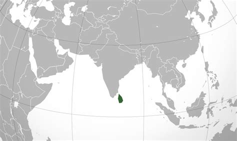 ﻿mapa De Sri Lanka﻿ Donde Está Queda País Encuentra Localización
