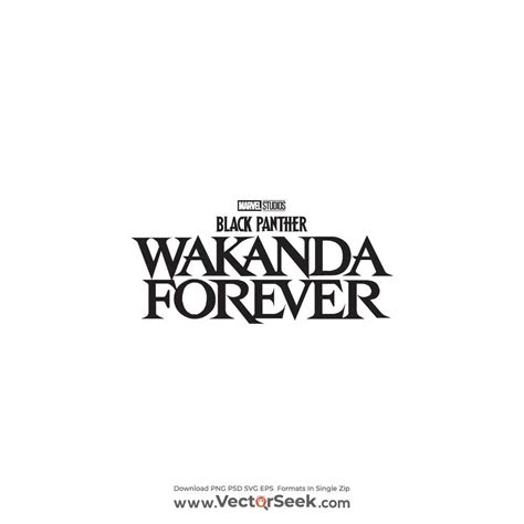 Black Panther Wakanda Forever Logo Vector Ai Png Svg Eps Free