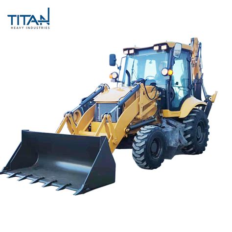 New Small Loader Titan Nude In Container X Wheel Drive Backhoe