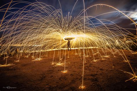 Wallpaper Longexposure Light Lightpainting Beach Night Painting