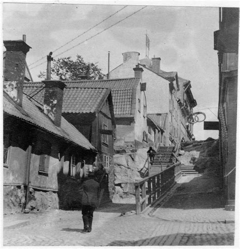 Street In Stockholm 1890 Iversons Gränd Vid Roslagstorg