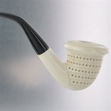 Meerschaum Lattice Finish Calabash Tobacco Pipe By Paykoc M02323