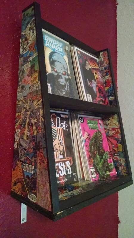 Decoupage Comic Book Display Shelf More Comic Book Bedroom Comic Book