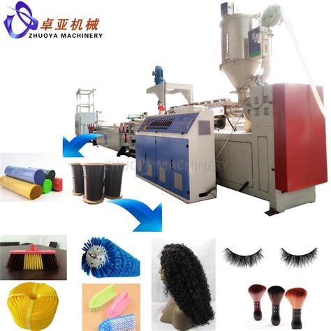 PP Pet PA PBT Nylon Plastic Filament Bristle Fiber Single Screw Extruder Production Machine Line