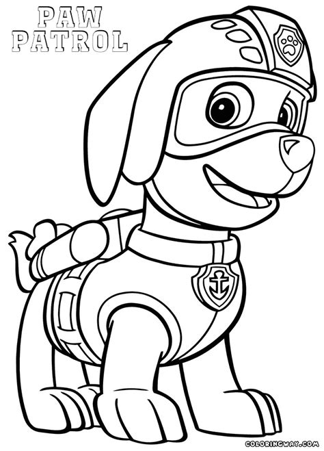 Rocky with claws paw patrol. Paw Patrol Zuma Coloring Pages at GetColorings.com | Free ...