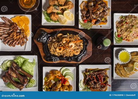 Table With Traditional Chinese Food Stock Photo Image Of Traditional