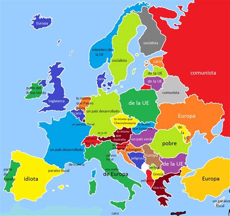 Lista 99 Foto Mapa De Europa Con Nombres En Español Actualizar