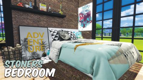 Sims 4 Speed Build High School Cliques The Stoners Bedroom Spam