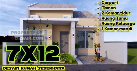 Jika bagian samping rumah dirancang untuk garasi, kamu bisa merenovasinya untuk dijadikan teras dengan luas beberapa meter. Desain Rumah Sederhana Tampilan Simple Menarik Ukuran 7x12 - DESAIN RUMAH MINIMALIS