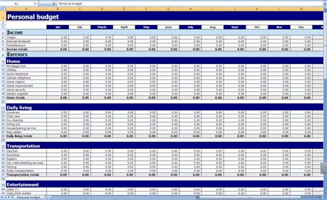 6 Best Images Of Printable Monthly Budget Spreadsheet