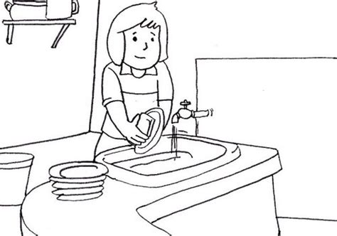 Tujuan utama dari mencuci pakaian adalah menghilangkan noda, bau, dan kuman penyakit. Koleksi Terkini 26+ Gambar Kartun Orang Cuci Piring