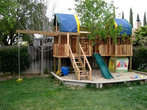 Cool Sandbox Ideas Diy Backyard Landscaping Backyard For Kids Backyard