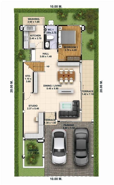 Also includes links to 50 1 check out the following post then: 10 X 20 House Plans Luxury House Design 3d Plot 10x20 with ...