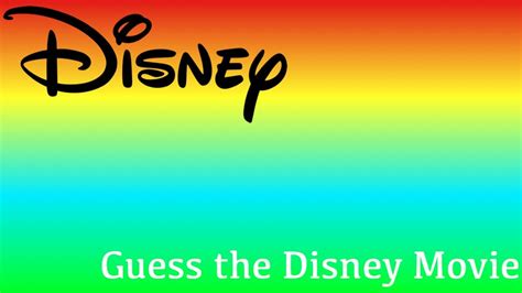 guess the disney movie challenge youtube