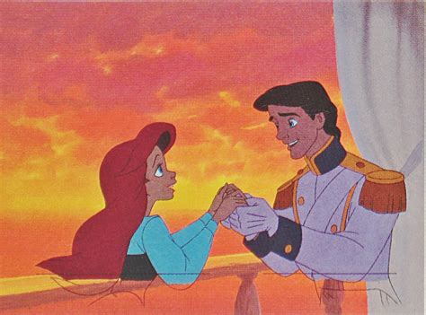 Walt Disney Production Cels Princess Ariel And Prince Eric Walt