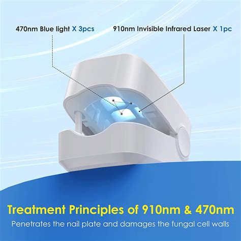 Nail Fungus Cleaning Laser Device, Blue Light Nail Therapy for Damaged