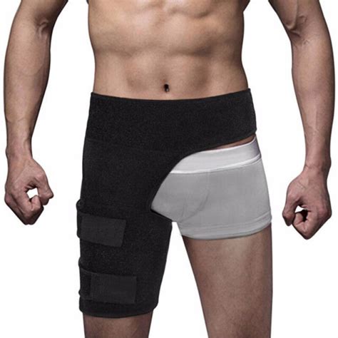 Copper Compression Brace Groin Thigh Sleeve Hip Support Wrap For