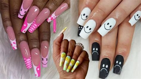 53 Smiley Face Nails You Should Try Right Now Miss Mv