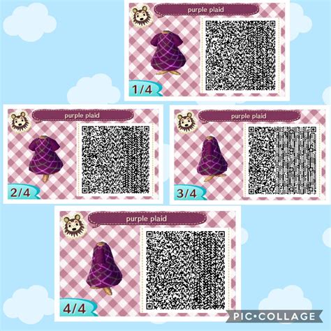 Breed orange, blue, red (special), purple, orange (special). Purple dress | Animal crossing qr, Animal crossing, Acnl