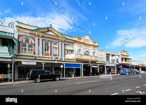 Colonial Buildings In City Centre Adelaide Street Maryborough