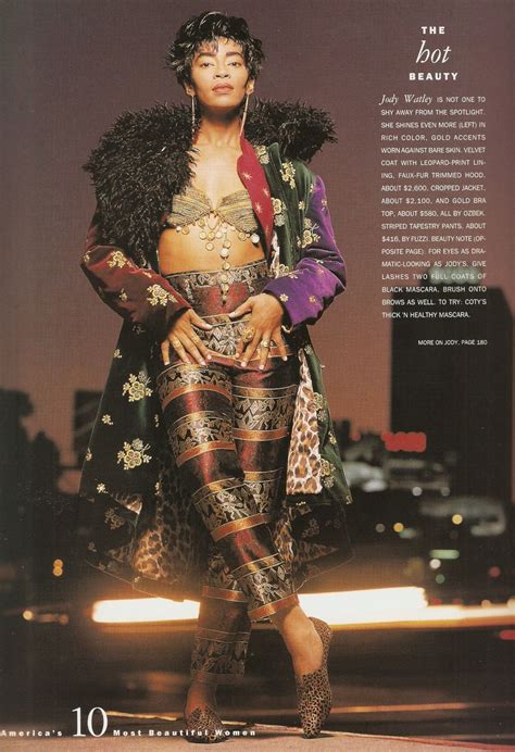 Jody Watley In Harpers Bazaar September 1989 Wearing Rifat Ozbek And