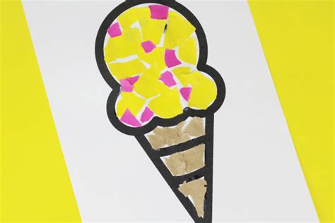 Free Ice Cream Cone Template Printable Pdf Crafts On Sea