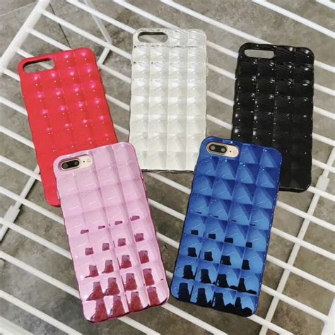 Buy Fashion Glossy 3d Square Phone Case For Iphone X 7