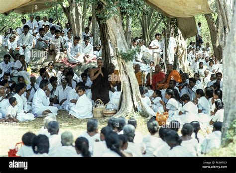 religious function and collective prayer in Gal Vihara Temple