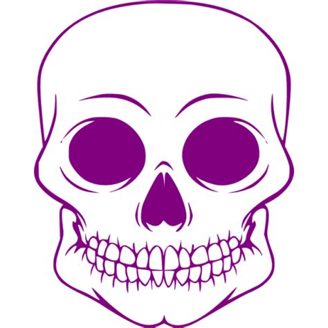 Purple Skull 55 Icon Free Purple Skull Icons