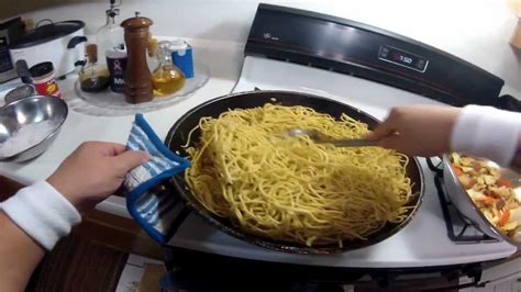 Drain noodles and place on the plate with the prepared sauce. How to cook Pancit Canton with Bihon - YouTube