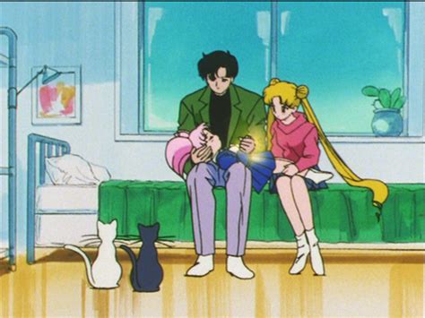 Sailor Moon S Episode 123 Mamoru Keeping Chibiusa Alive Sailor Moon