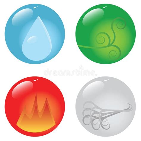 Symbols Of Four Elements Stock Vector Illustration Of Text 15015197