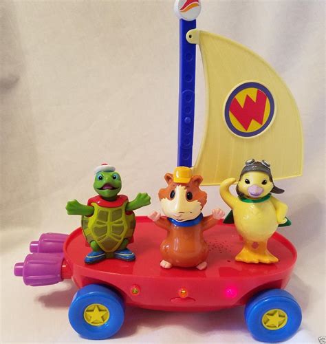 Wonder Pets Flyboat With Sounds Lights Ming Ming Linny Tuck Figures Htf