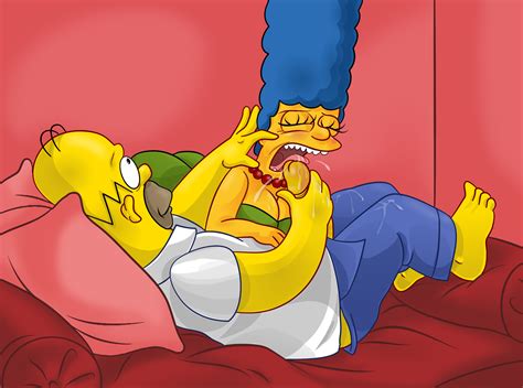 Rule 34 Color Female Homer Simpson Human Male Marge Simpson Straight