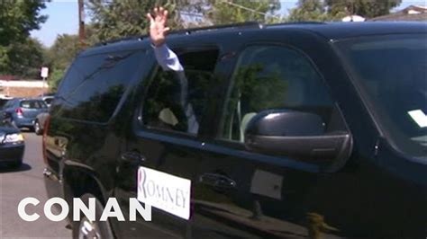 Mitt Romneys Campaign Limo Hits La Conan On Tbs Youtube