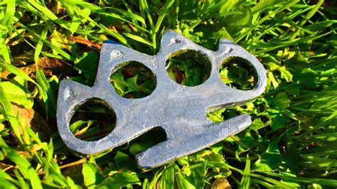 How To Make Brass Knuckles Out Of Aluminum Youtube