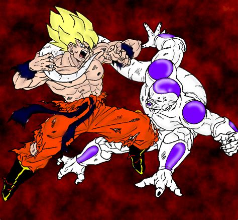 You can download 13496 dragon ball z goku vs frieza hd wallpaper for your desktop, notebook, tablet or phone or you can edit the image, resize, crop, frame it so that will fit on your device. goku vs frieza by thelucasrbp on DeviantArt