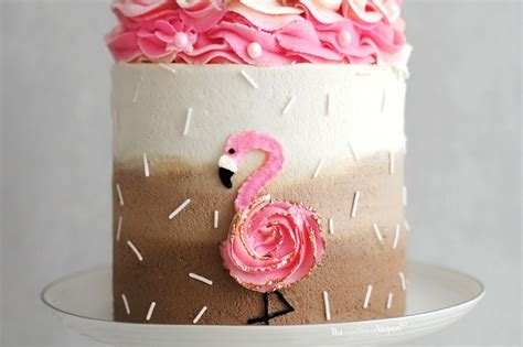 Use a simple 9 x 13 in. Funfetti Flamingo Cake Recipe | The Little Blog Of Vegan