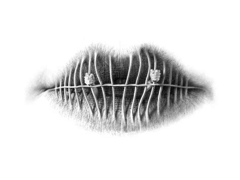 Awesome Pencil Drawings On Texture Of Lips Modern Art New